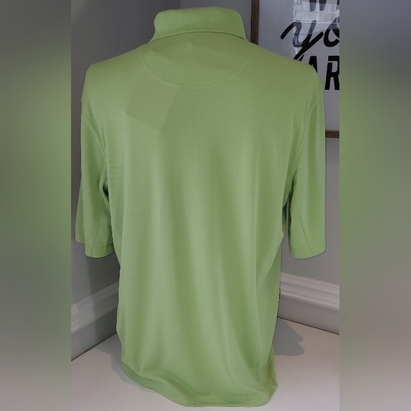 Cleveland Classics Lime Collared Partial Button Down Short Sleeve Shirt NWT - Picture 4 of 11